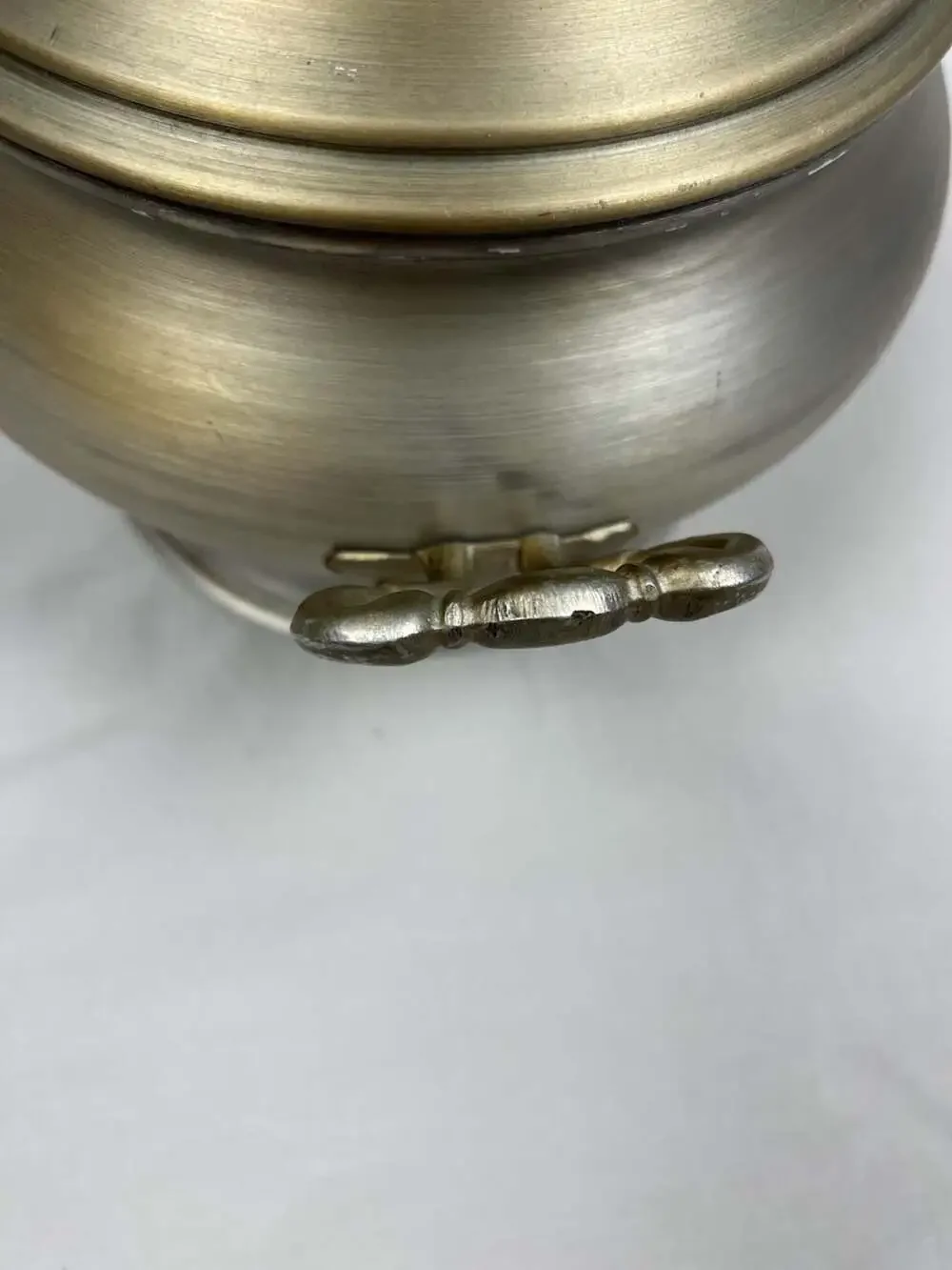 Vintage Alluminio P. R. Spino Made in Italy Brushed Metal Soup Tureen Pot